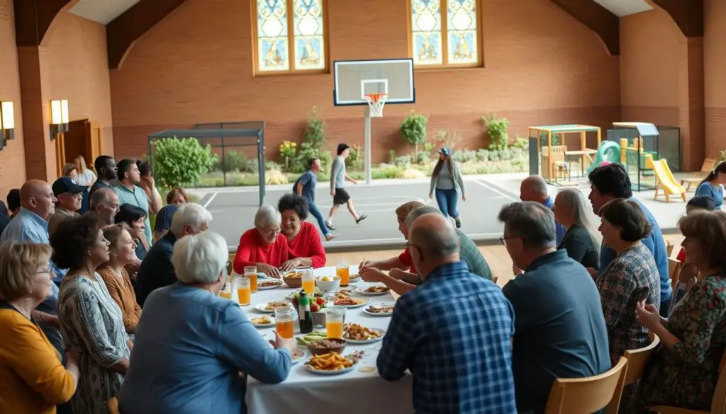 Baptist church community activities