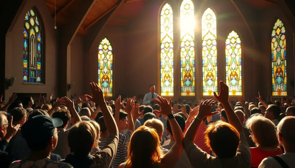 blended worship service experience