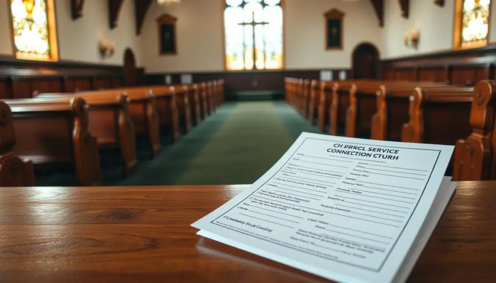 church service connection form