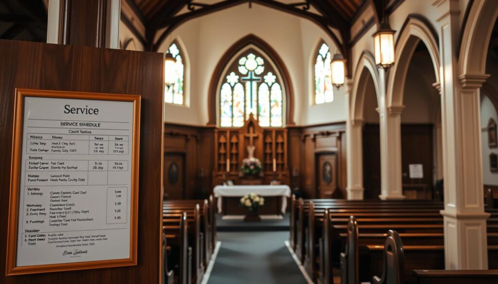 faith community service schedule