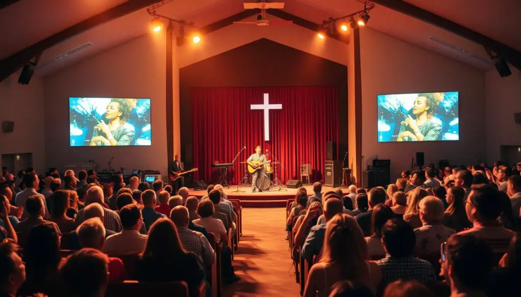 live music worship experience