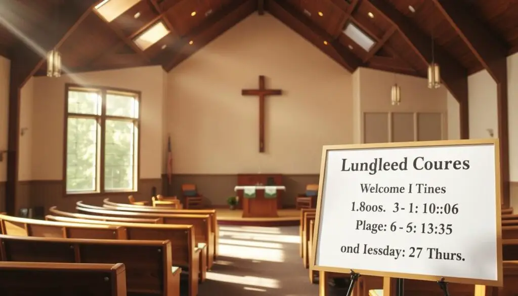 service times and worship details