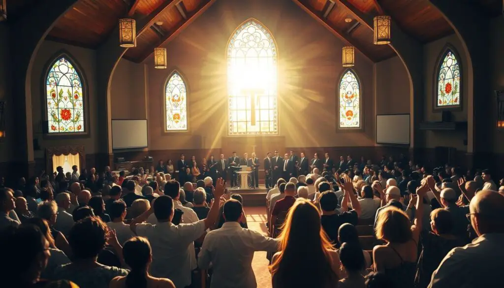 weekly worship and community programs