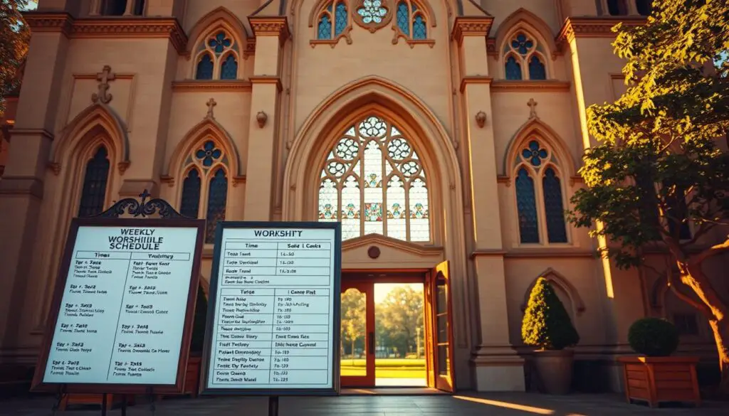 weekly worship schedule