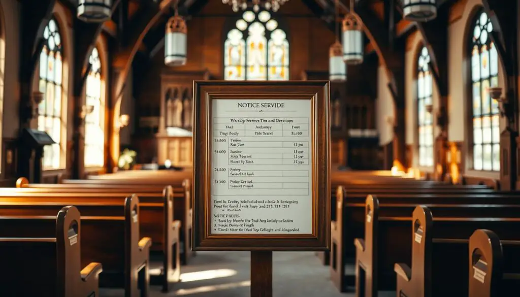 worship service schedule