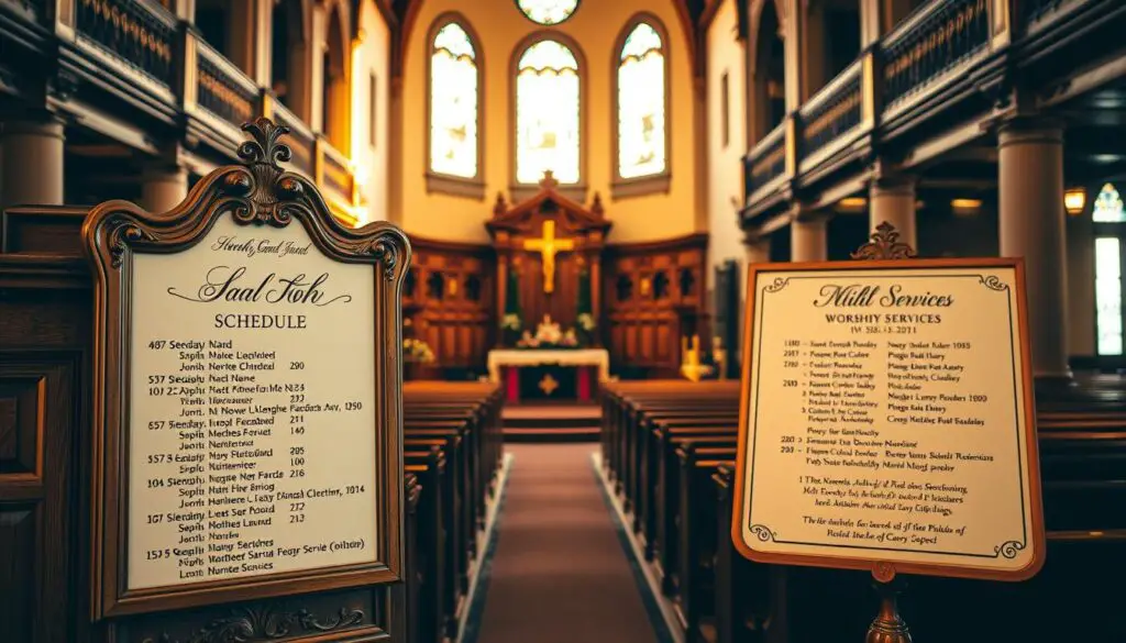 worship service schedule