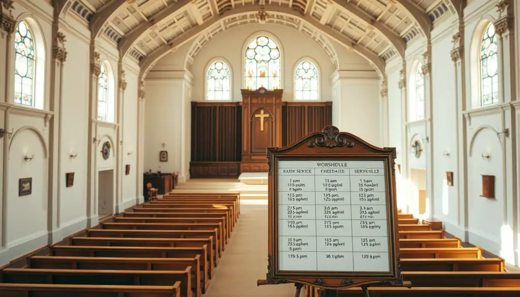 worship service schedule