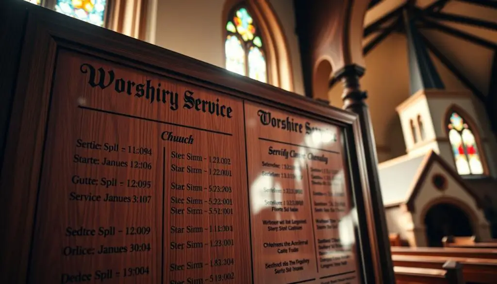 worship service schedule