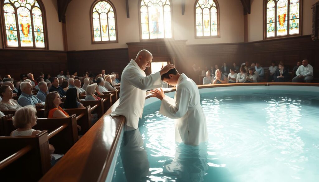 Baptist church baptism immersion