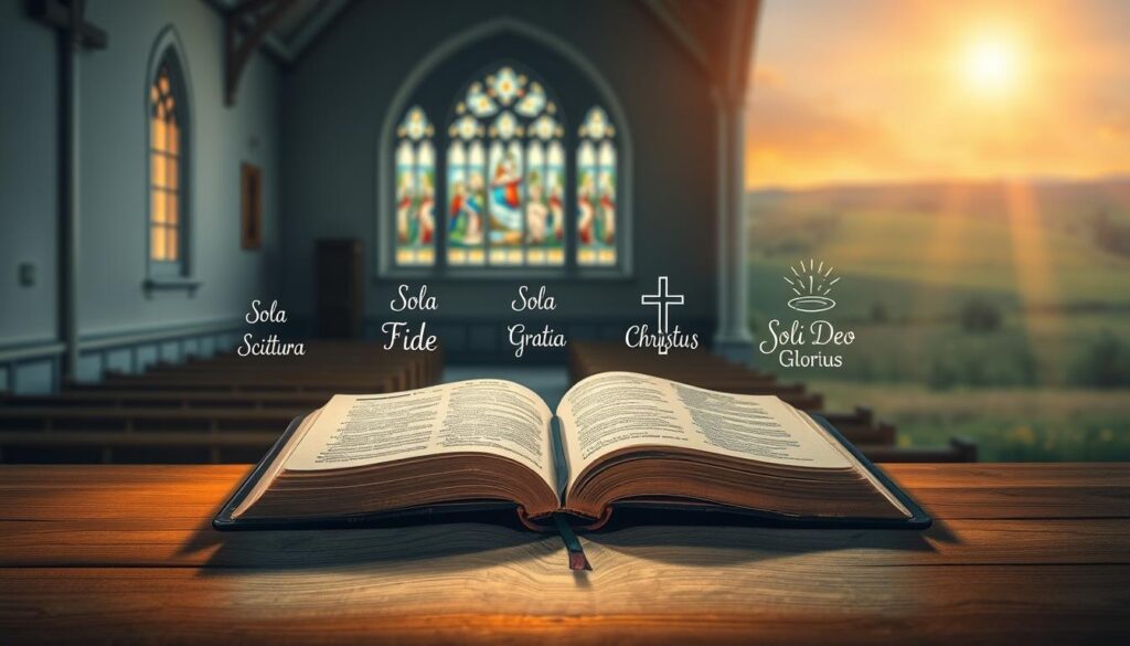 Five Solae Protestant beliefs