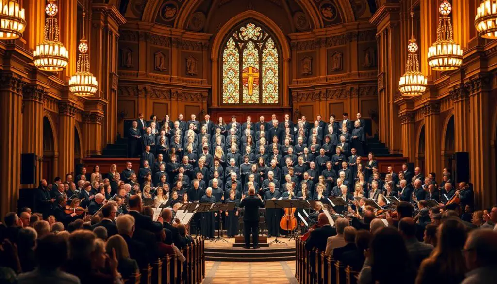 choir orchestra performance