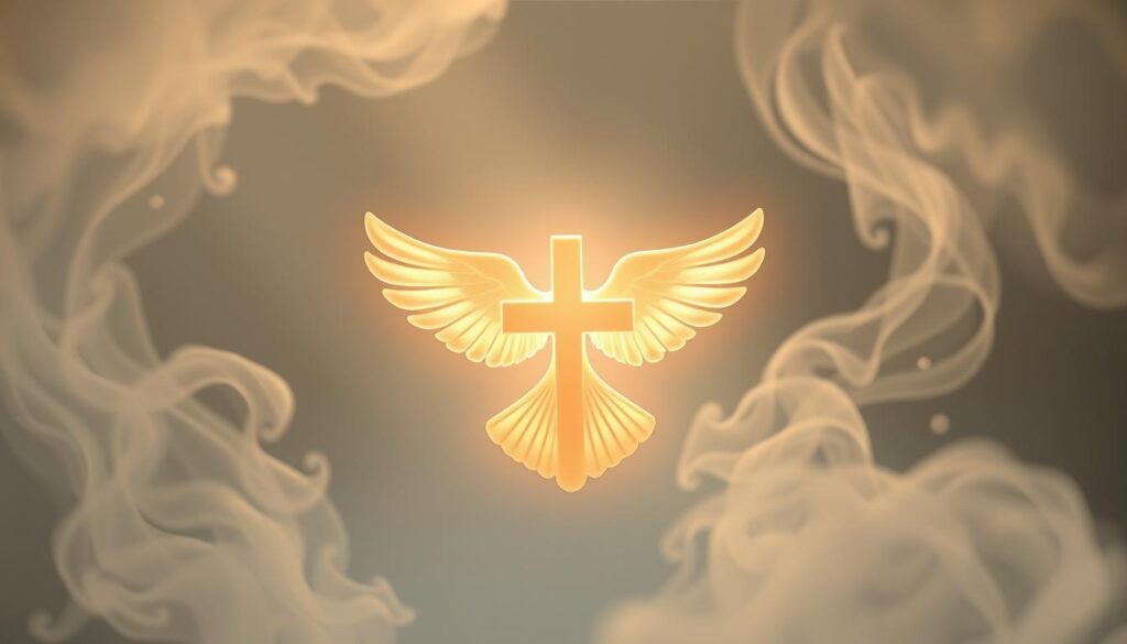 cross dove holy spirit symbol