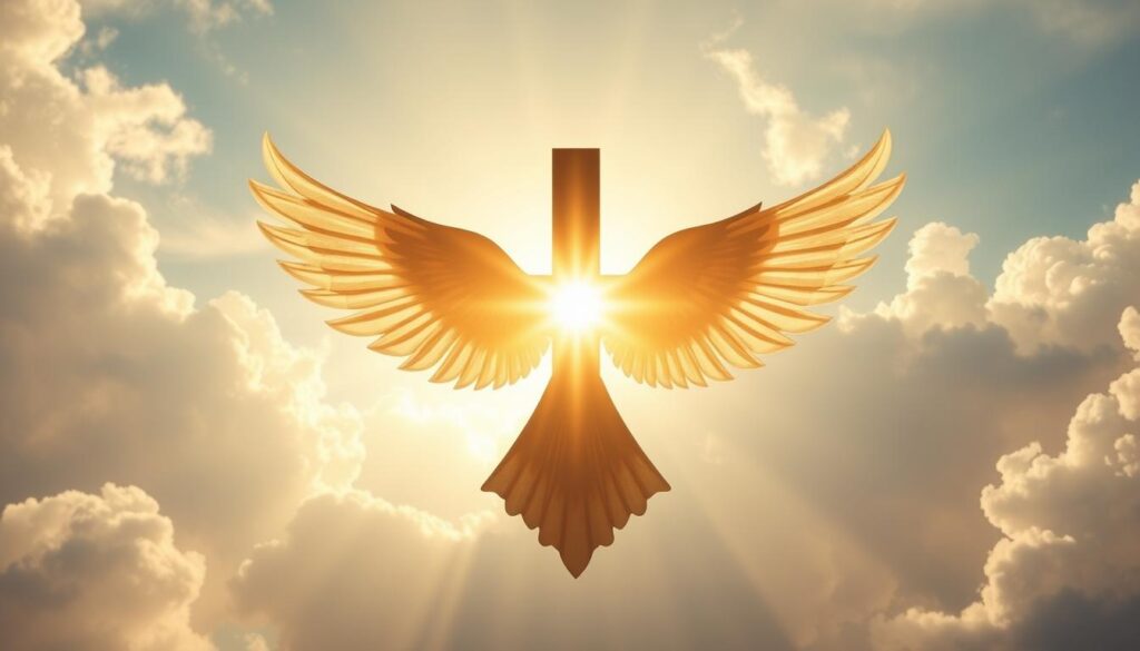 cross dove holy spirit symbol