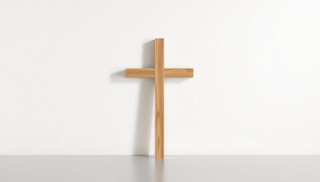 empty cross Christian emblem