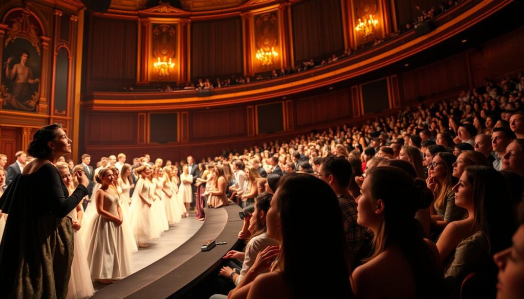 fine arts academy students performing