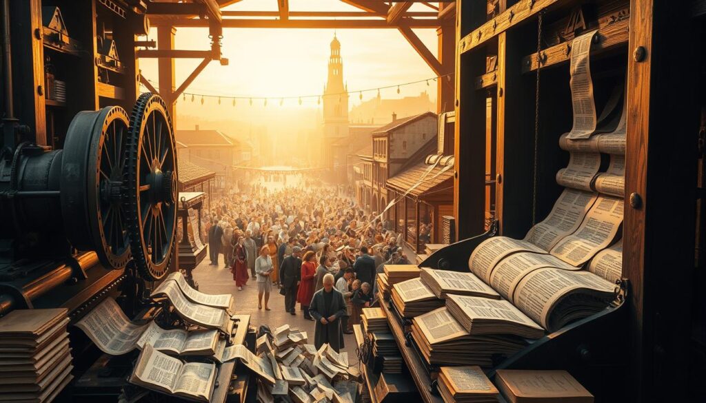 printing press spreading ideas