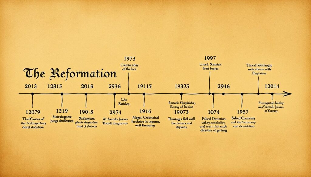 reformation timeline key dates