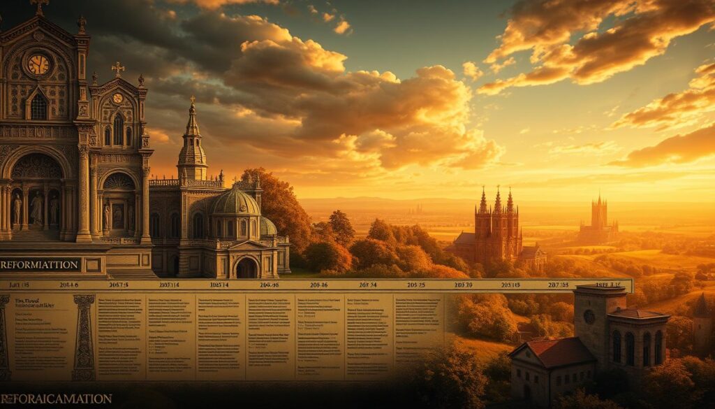 reformation timeline key events