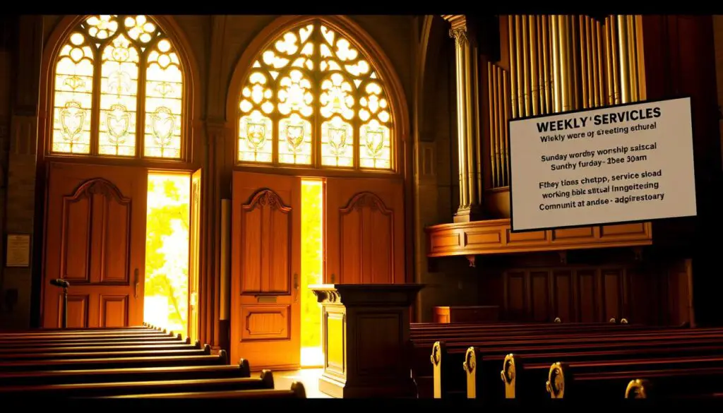 weekly worship schedule