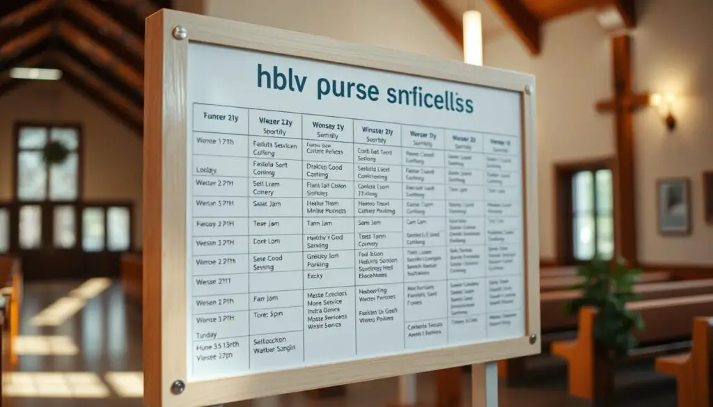 weekly worship services schedule