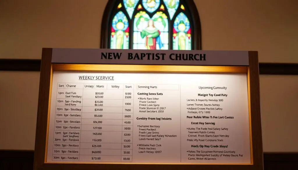 worship service schedule