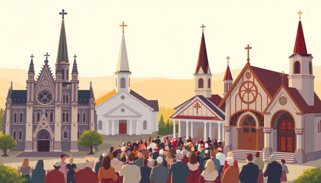 American Protestant denominations comparison