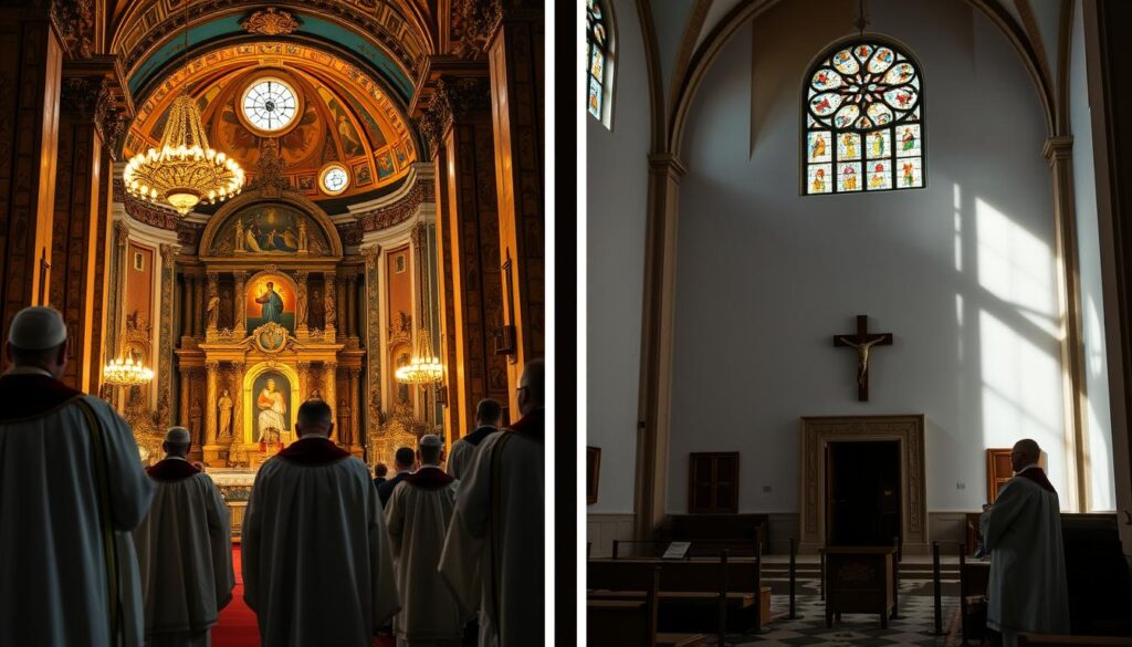 Eastern vs Western liturgy