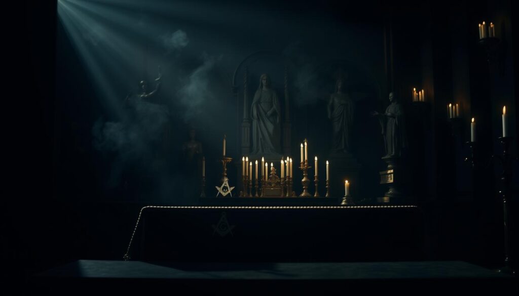Masonic rituals and Catholic symbols