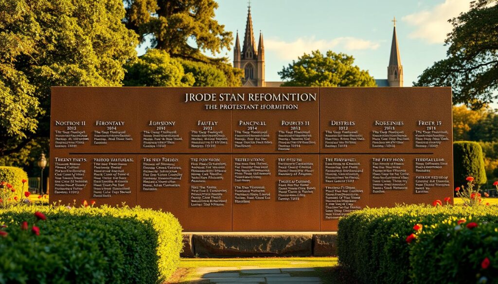 Protestant Reformation timeline milestones