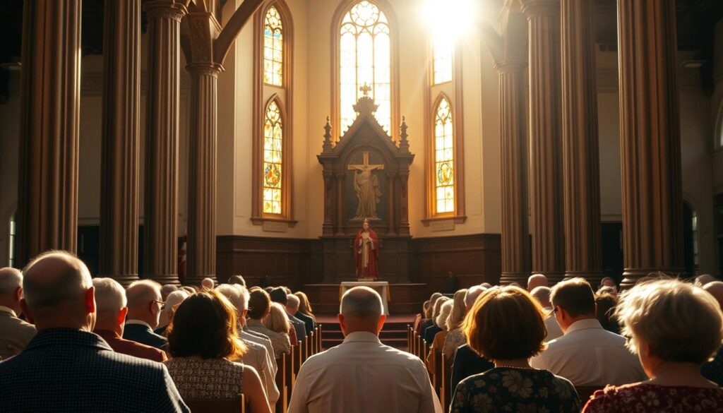 Sunday worship service