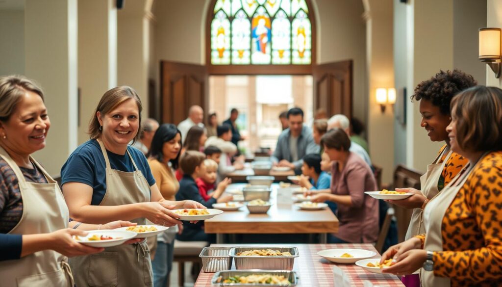 community food ministry volunteers