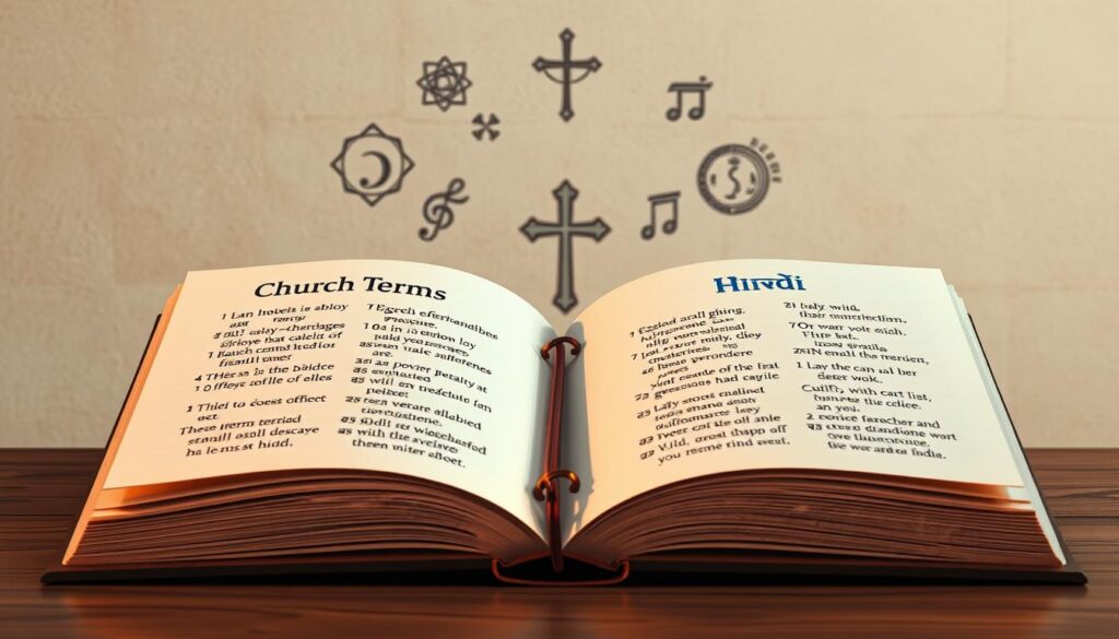 comparing church terms english hindi