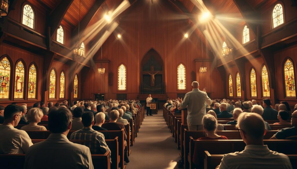 worship and teaching sessions