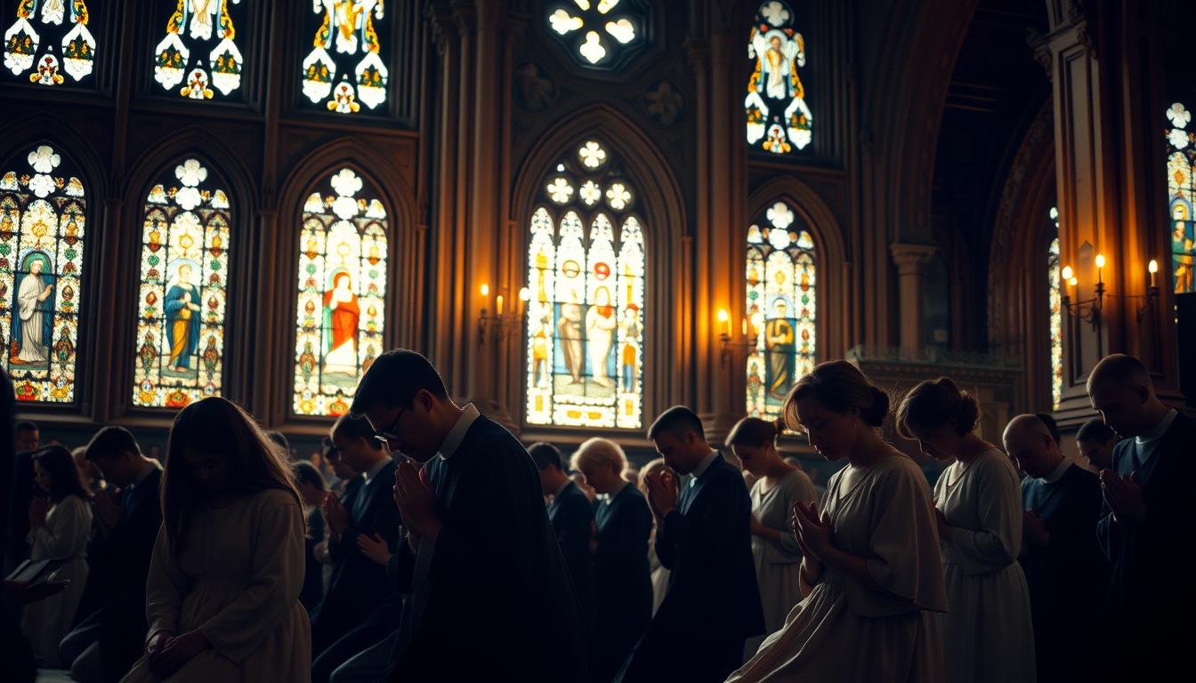 Catholics Kneeling: A Reverent Tradition